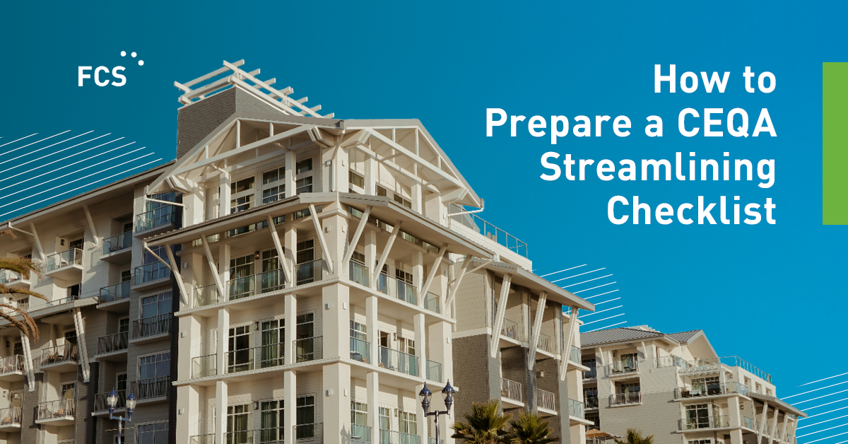 How To Prepare A CEQA Streamlining Check - FirstCarbon Solutions