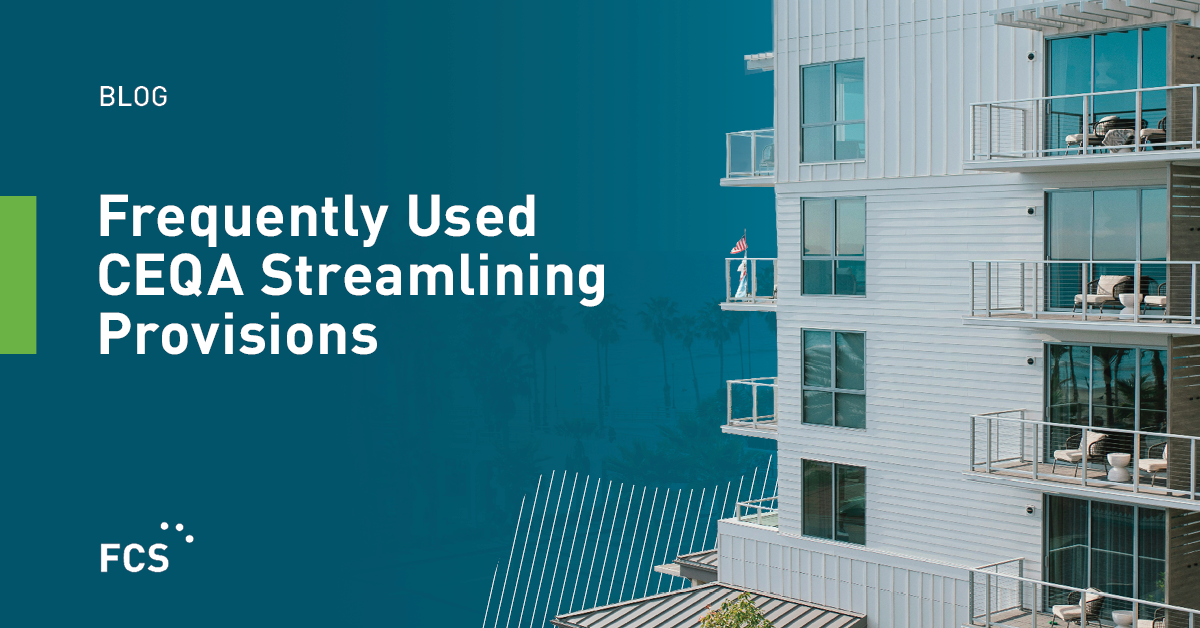 Frequently Used CEQA Streamlining Provisions image